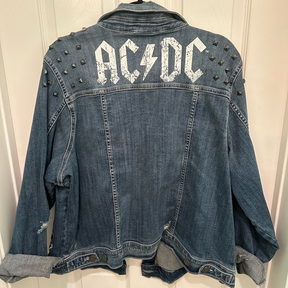 Torrid Studded AC/DC Denim Jacket